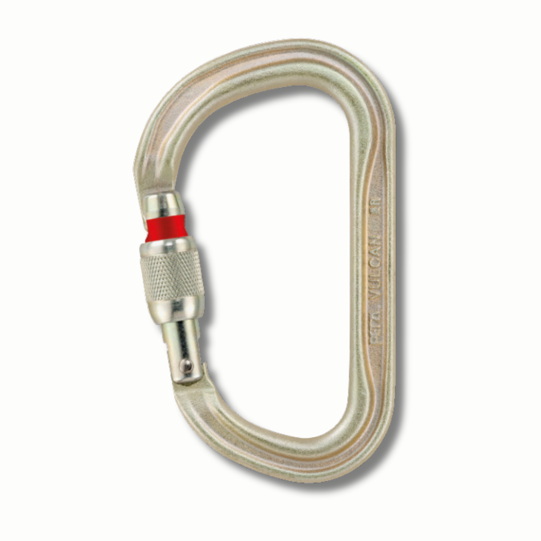 Vulcan Steel Screw-Lock Carabiner - Petzl